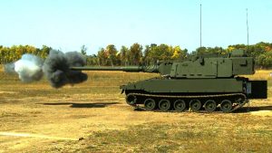 BAE Systems successfully fired 155mm projectiles from a M109 self-propelled howitzer modified with the Rheinmetall L52 155mm, 52-caliber cannon.