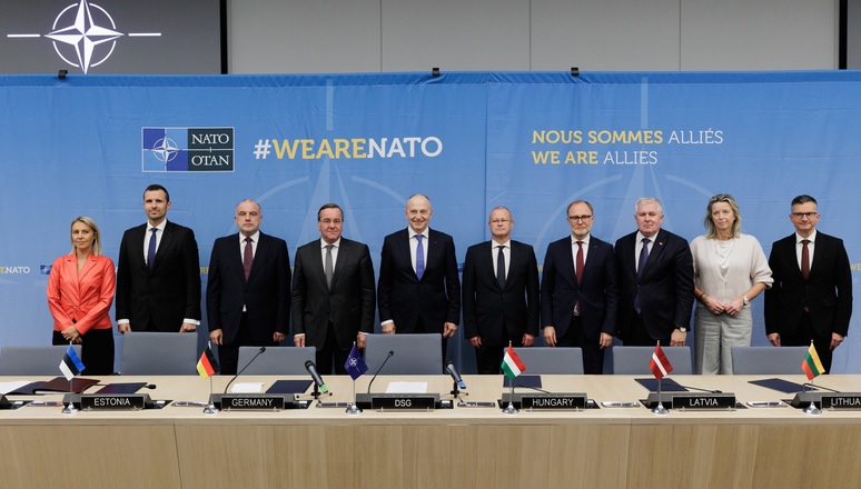 Defence Ministers from 10 NATO Allies came together on Wednesday (11 October 2023) to sign a memorandum of understanding to further develop the European Sky Shield Initiative. Under Germany’s leadership, the initiative aims to bolster European air and missile defence through the joint acquisition of air defence equipment and missiles by European nations. This will strengthen NATO’s integrated air and missile defence.