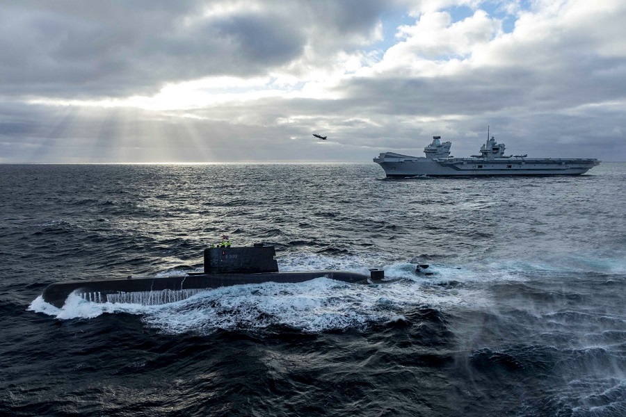 The UK’s flagship HMS Queen Elizabeth is under NATO’s command for the first time as a powerful force capable of protecting the alliance’s frontiers assembles.