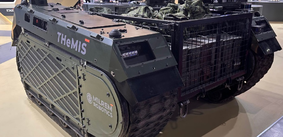 At the Defense & Security exhibition in Bangkok Milrem Robotics, Europe’s leading robotics and autonomous systems developer, is showcasing their most advanced autonomous Robotic Combat Vehicle (RCV) THeMIS that considerably enhances combat and battlefield support operations such as casualty evacuation, logistics and ISR while reducing manpower requirements.