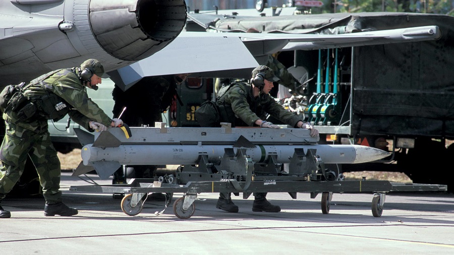 The Swedish Defence Materiel Administration (FMV) has inked a contract with the United States for the procurement of AIM-120C-8 AMRAAM air-to-air missiles, slated for deployment with the Swedish Air Force's Gripen fighters.