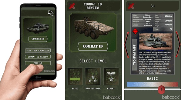 Babcock has recently won a contract to provide the British Army with a unique e-learning package that enables soldiers to recognise allied and threat battlefield vehicles and helicopters, and gain critical insights into the capabilities of these key land and air platforms.