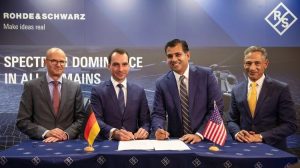 Northrop Grumman Corporation and Rohde & Schwarz signed a Memorandum of Understanding (MOU) at the Berlin Security Conference in Germany to collaborate on future resilient communications systems across Europe, including multifunction technologies and upgrades for 5th-to-4th generation aircraft interoperability.