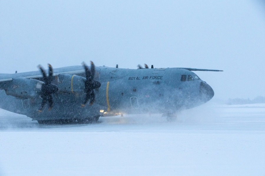 A Royal Air Force Atlas A400M transport aircraft conducted an Agile Combat Employment (ACE) on Exercise Arctic Phoenix in Norway to provide vital training for RAF personnel over the last two weeks.