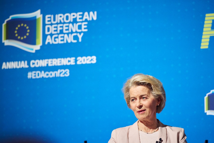 Ursula von der Leyen makes call for powering up European defence