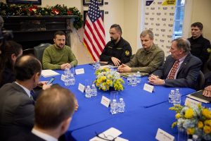 During his visit to the United States, President of Ukraine Volodymyr Zelenskyy met with executives of U.S. defence companies.