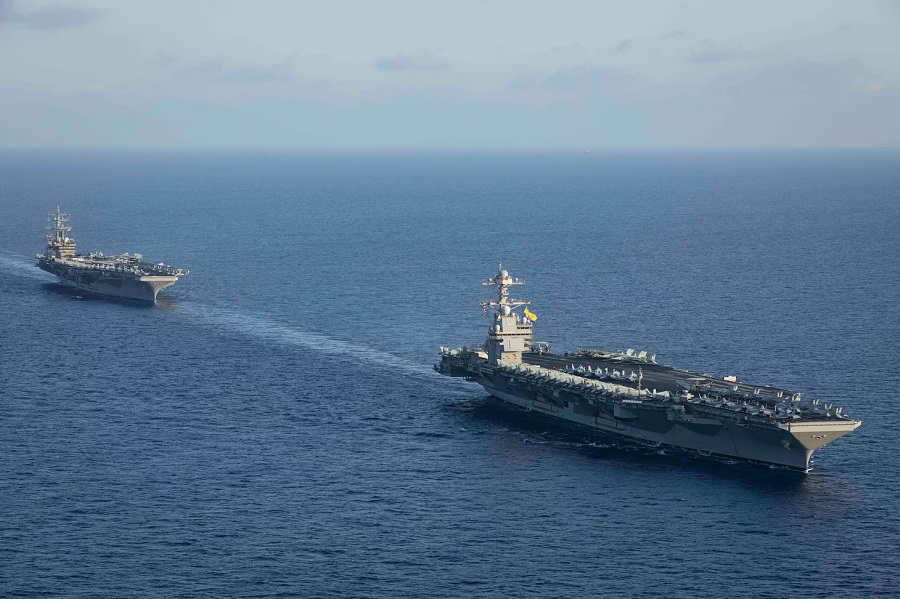 The U.S. Navy’s largest and most advanced aircraft carrier, USS Gerald R. Ford (CVN 78), and embarked staff from Carrier Strike Group (CSG) 12, transited the Strait of Gibraltar and exited the Mediterranean Sea after conducting operations in the U.S. Sixth Fleet area of operations, January 5, 2024.