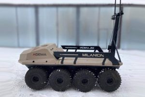 Milanion have announced their flagship AGEMA Unmanned Ground Vehicle (UGV) is ‘in-service’ with the Kraken special unit of the Main Directorate of Intelligence of Ukraine. The Kraken unit is involved in front-line combat missions in Ukraine and the AGEMA UGV can provide vital battlefield support for personnel operating in the harsh Ukrainian winter conditions.