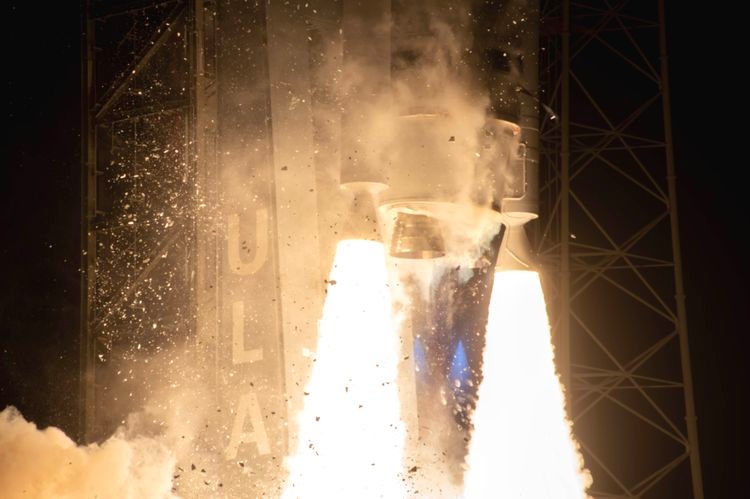 Two of Northrop Grumman Corporation’s extended length, 63-inch-diameter Graphite Epoxy Motors (GEM 63XL) solid rocket boosters helped power the inaugural flight of United Launch Alliance’s (ULA) Vulcan rocket and the first certification (Cert-1) mission.
