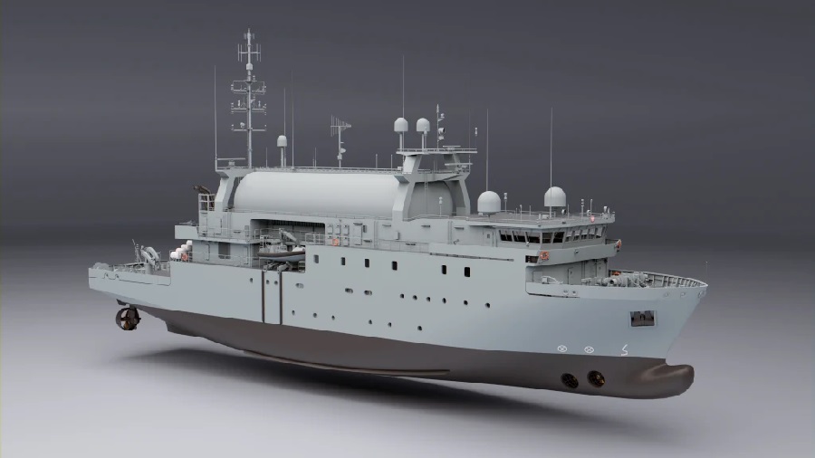 The keel laying ceremony for second of the two new Polish signals intelligence ships took place on January 23 at Remontowa Shipbuilding S.A., located in Gdansk, Poland. The event was attended by representatives from Saab, the Polish Armament Agency, the Polish Navy, Remontowa Holding and invited guests.