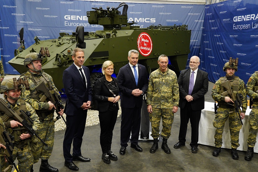 General Dynamics European Land Systems - Steyr (GDELS) will deliver an additional 225 Pandur 6x6 EVO wheeled armored vehicles to the Austrian Armed Forces (Bundesheer).