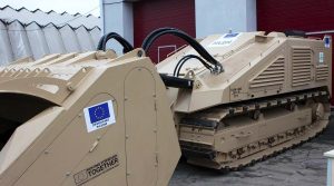 In the framework of the latest Ukraine visit by High Representative/Vice-President (HR/VP) Josep Borrell, the State Special Transport Service of Ukraine received a DOK-ING MV-10 mine-clearing system.
