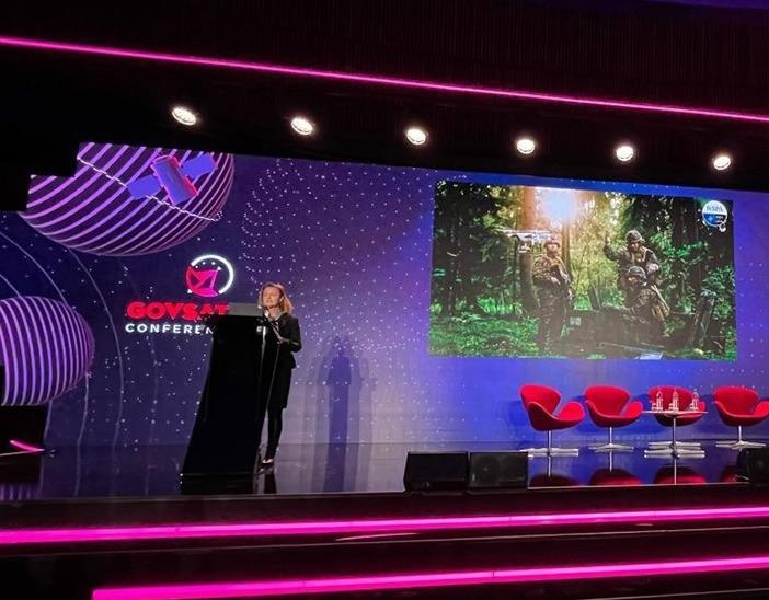 On 22 February 2024, Stacy Cummings, General Manager of NSPA, took the stage at the 7th GOVSATCOM Conference in Luxembourg, addressing a diverse audience of over 500 international SATCOM stakeholders from satellite, governmental, institutional, and defence sectors.