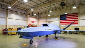 The XQ-67A Off-Board Sensing Station, built by General Atomics Aeronautical Systems, Inc., is a highly sophisticated demonstrator ordered by the U.S. Air Force Research Laboratory as part of a larger goal to field a new generation of unmanned collaborative wingmen for combat aircraft.