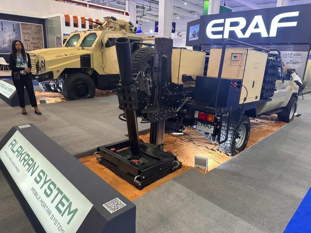 NTGS, the manufacturer of the ALAKRAN mobile mortar system and Kingdom of Saudi Arabia (KSA) defence conglomerate, ERAF, signed a partnership agreement to manufacture and integrate the ALAKRAN on a suitable vehicle platform, locally in the KSA. In line with Saudi Vision 2030, the agreement will help boost the economy through locally sourced parts and manpower. With ERAF taking the lead, the local enterprise will exclusively market ALAKRAN in the KSA with the intent to supply the KSA Armed Forces.
