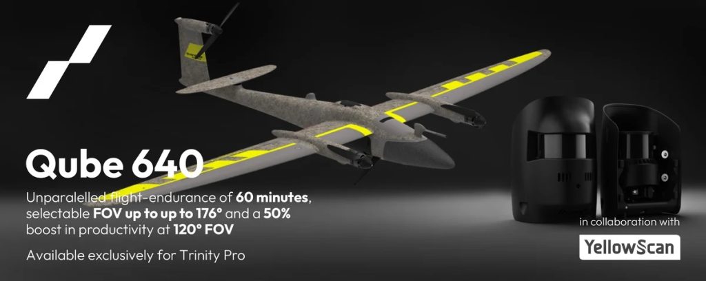 Quantum-Systems GmbH, the leading Munich-based innovator in drones employing state-of-the-art multi-sensor technology, announced the release of its next-generation LiDAR scanner, the Qube 640, exclusively developed in collaboration with YellowScan for the Trinity Pro eVTOL fixed-wing drone.