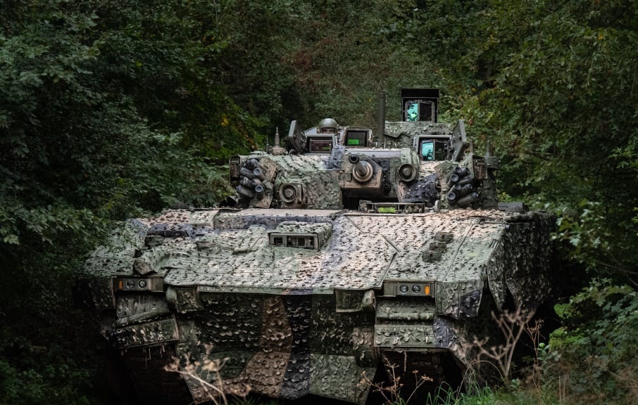 Saab’s Barracuda Mobile Camouflage System (MCS) is now being partially manufactured in the United Kingdom following a deal with local engineering business Abbey Group.