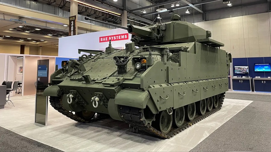 BAE Systems is showcasing its future-driven Armored Multi-Purpose Vehicle (AMPV) prototype configured with the External Mission Equipment Package (ExMEP) at the 2024 AUSA Global Force Symposium. ExMEP, also described as the universal top plate, provides a common integration point across all AMPV hull structures to allow for seamless and modernized technology enhancements. This prototype marks the third successful capability combination in the last six months.