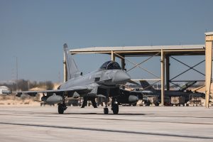 Eurofighter Typhoon from RAF’s (Fighter) Squadron have been taking part in Spears of Victory — a multi-national air training exercise organised by the Royal Saudi Air Force in the Kingdom of Saudi Arabia.