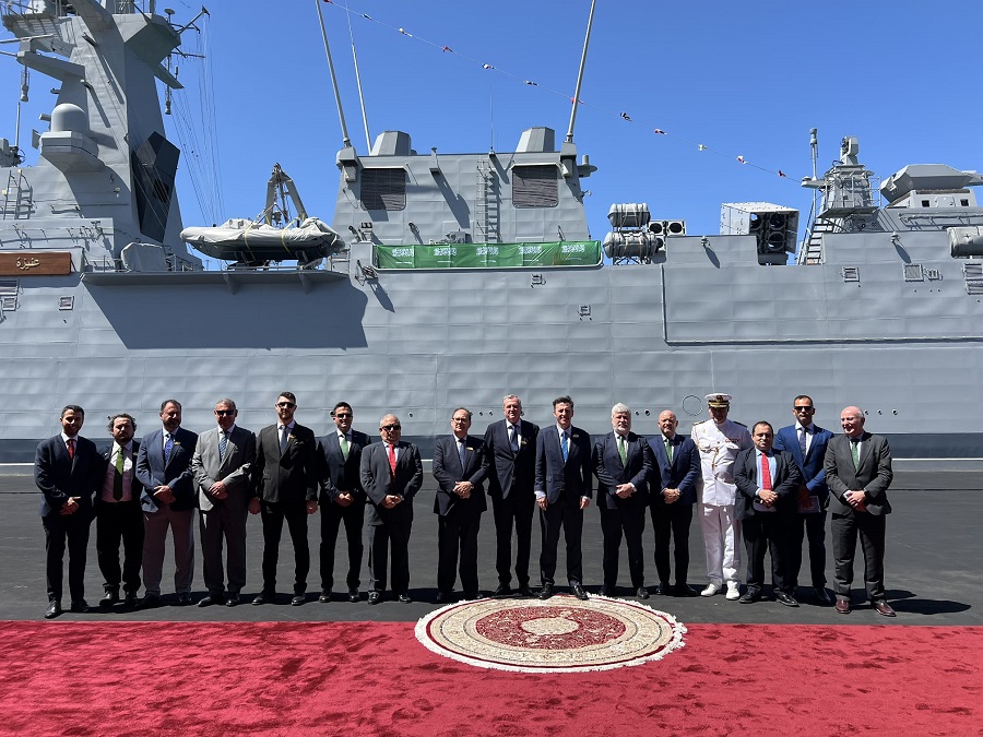 Navantia, the Spanish state-owned shipbuilding company, successfully delivered the fifth and final corvette, named UNAYZAH (C550), to the Royal Saudi Arabian Navy.