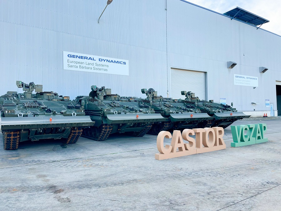 Spanish Army takes delivery of four ASCOD "Castor" vehicles