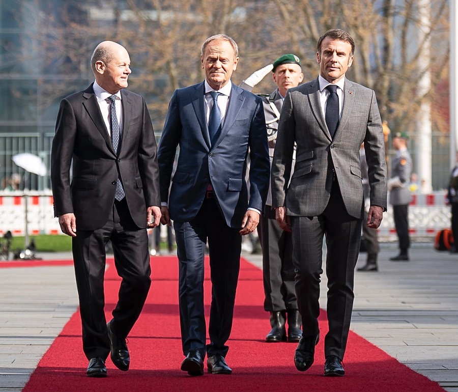 “All three of us are serious about our support for Ukraine,” said Federal Chancellor of Germany Olaf Scholz on Friday following consultations with French President Emmanuel Macron and Polish Prime Minister Donald Tusk in Berlin. “More than ever: our unity is our strength.”
