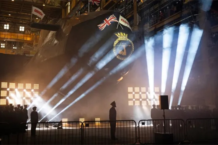 The Royal Navy’s latest Astute Class submarine has been officially named at BAE Systems’ Submarines site in Barrow-in-Furness, Cumbria. Agamemnon - named after the ancient Greek king - is the sixth of seven Astute submarines being built by the Company. She is due to be launched later this year, ahead of being commissioned into the Royal Navy.
