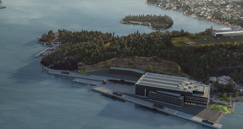 NCC has been commissioned by the Norwegian Defence Estates Agency (NDEA) to build a submarine dock at the Haakonsvern Naval Base in Bergen, Norway. The order value is approximately SEK 440 million.