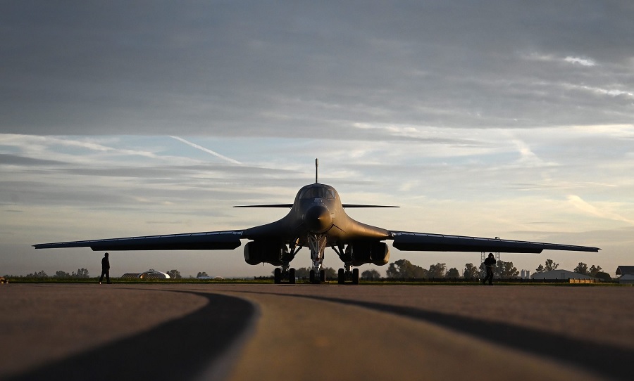Two U.S. Air Force B-1B Lancers flew from their deployed location at Morón Air Base, Spain, to Incirlik Air Base, Türkiye, April 15, 2024 as part of a long-planned, routine training mission conducted under Bomber Task Force 24-2.