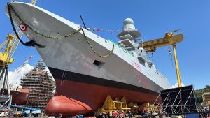 The Italian Navy’s tenth FREMM (Fregata Europea Multi-Missione) frigate, named "Emilio Bianchi," has been successfully launched at the Fincantieri shipyard in Riva Trigoso. The ceremony, which marked a significant milestone in the ongoing Italian-French naval collaboration, was attended by several high-profile dignitaries including Fincantieri’s Chairman Claudio Graziano, CEO and Managing Director Pierroberto Folgiero, OCCAR-EA Director Mr. Joachim Sucker, and Chief of the Italian Navy Admiral Enrico Credendino.