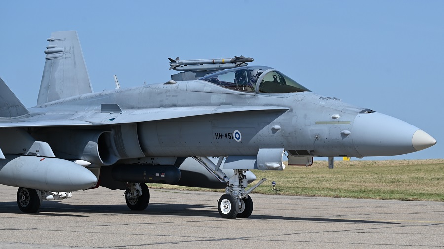 The Finnish Air Force will participate in NATO's collective peacetime missions in Romania in summer 2024. Finnish F/A-18 Hornet fighter jets arrived at Mihail Kogălniceanu Air Base
