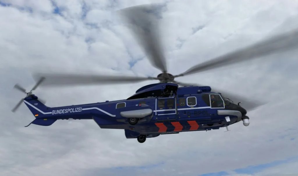 The German Ministry of the Interior has ordered up to 44 H225 helicopters for its Federal Police. This record order for the H225 includes 38 firm orders with options for a further six helicopters. Its payload, range and advanced systems make it a versatile aircraft capable of conducting a large array of law enforcement and homeland security missions ranging from special forces transport to firefighting and disaster relief. Deliveries are scheduled to start in 2029.
