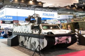 On 17 June, 2024, at Eurosatory in Paris, All Terrain Vehicle (ATV) concept vehicle developed within FAMOUS programme was revealed in a celebratory occasion arranged in Patria’s stand.