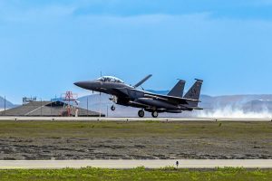 Declared mission ready on June 7, four U.S. Air Force F-15E fighter jets from RAF Lakenheath in the United Kingdom are conducting the Allied Air Policing mission over Iceland in close cooperation with the Icelandic Coast Guard flying out of NATO Keflavik Air Base.