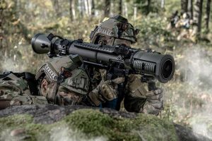 The Carl-Gustaf M4 simulators take training as close to live firing as possible. As the OEM, Saab’s highly accurate replicas provide the same form, fit and function as the live weapon. A detailed ballistics table and temperature index replicate the behaviour and trajectories of live ammunition: this trains the correct use of sights, lead angle and point of aim for the different ammunition, supporting the British Army’s drive to increase lethality.