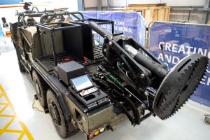 Babcock, in collaboration with ST Engineering, has revealed its latest 120mm Ground Deployed Advanced Mortar System (GDAMS) at the Defence Vehicle Dynamics (DVD) 2024 event. The system, designed to bolster the UK Armed Forces’ firepower, is a vehicle-mounted, hinged mortar system developed using ST Engineering’s advanced technology.
