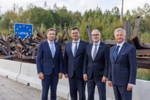 The defence ministers of Estonia, Latvia, Lithuania, and Poland met on Friday in Daugavpils to discuss the possible financing of the Baltic Defence Line from the European Union budget.