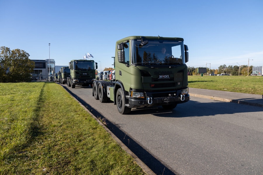 Estonian Defence Forces receive frst batch of Scania G410 tractor trucks