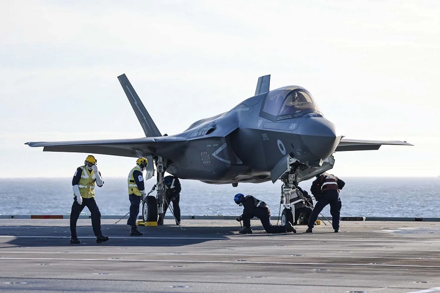 Commandos have guided F-35 stealth fighters on a live bombing run during a major exercise in the North Sea.