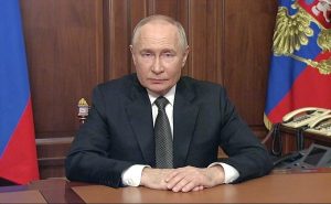 Russian President Vladimir Putin has announced that Russia launched a medium-range ballistic missile strike on a Ukrainian military-industrial facility in retaliation for recent Ukrainian attacks using Western-supplied long-range weapons.