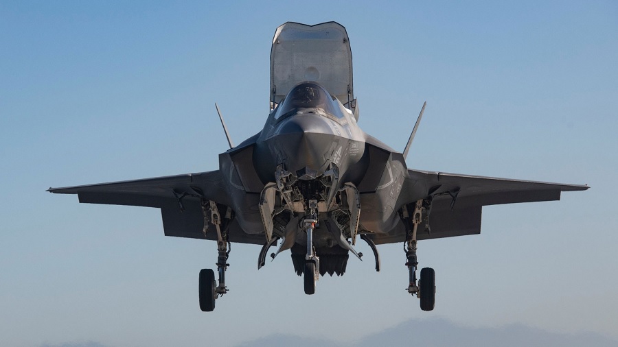 The F-35B is the first supersonic STOVL aircraft and flown by the U.S. Marine Corps, the United Kingdom and the Italian Air Force.