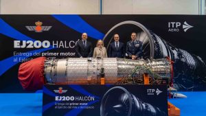 On 9 December, ITP Aero announced the delivery of an EJ200 Halcón engine to the Spanish Air and Space Force during a ceremony at its facilities in Ajalvir, Madrid. The event was attended by the Secretary of State for Defence, María Amparo Valcarce García; Chief of Staff of the Air and Space Force, Francisco Braco Carbó; and ITP Aero Managing Director, Carlos Alzola.