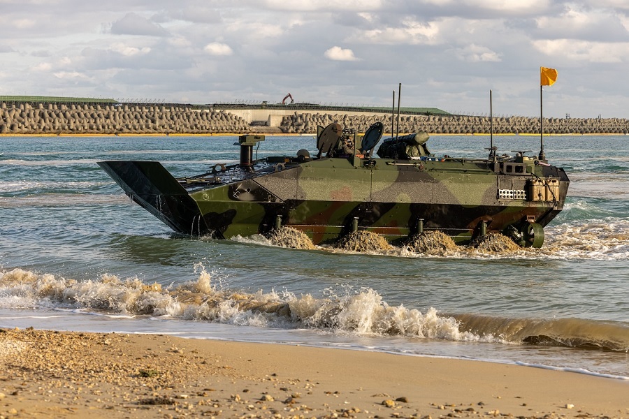 U.S. Marine Corps complete first open-water amphibious movement with new ACVs