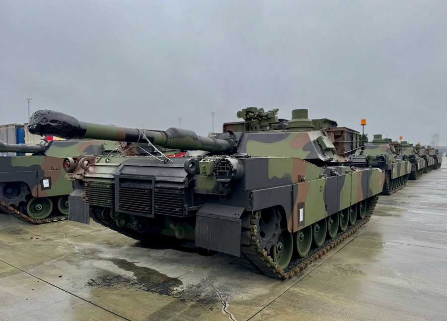 The first shipment of M1A2 SEPv3 Abrams main battle tanks has arrived at the port of Gdynia, Poland. This marks a significant milestone in the defense partnership between Poland and the United States.