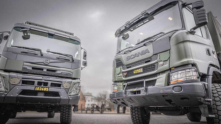 Sweden orders 775 military trucks from Scania and Volvo to boost armed forces logistics