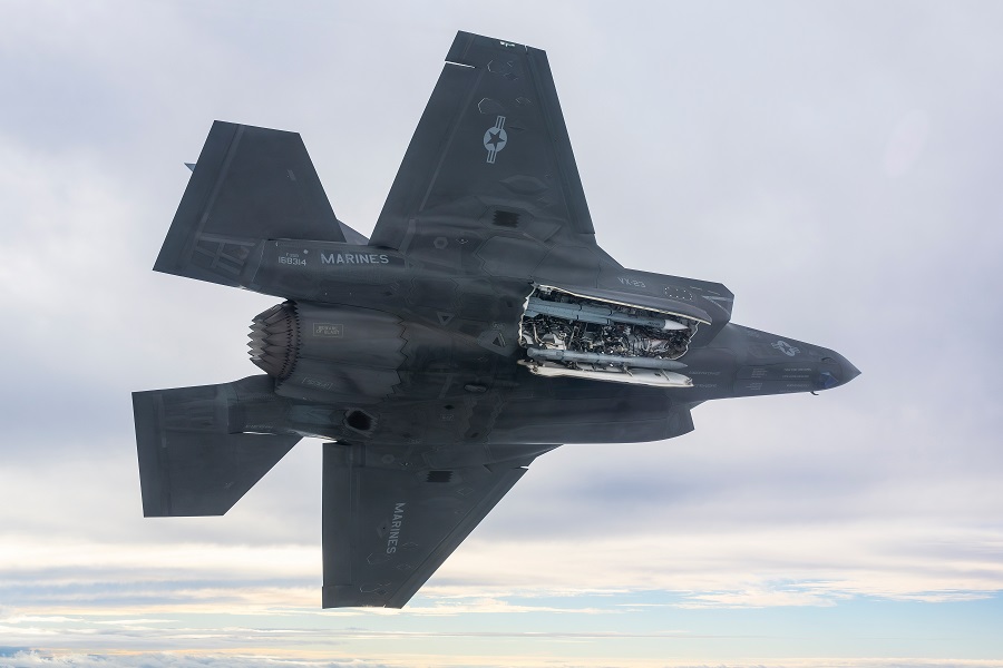 U.S. Marine Corps F-35B conducts first Meteor air-to-air missile test flights