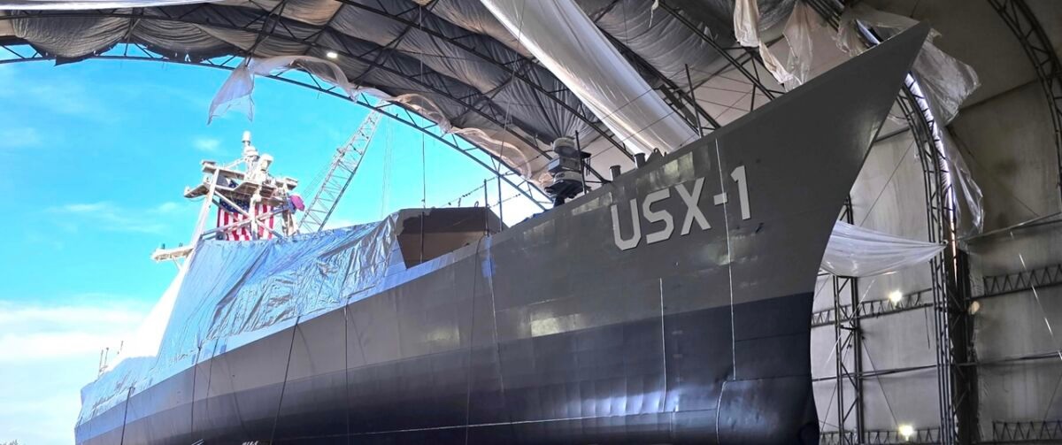 DARPA launches groundbreaking unmanned surface vessel, USX-1 Defiant