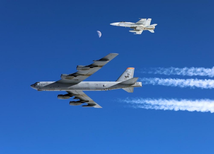 U.S. Air Force B-52 bombers drop JDAM guided bombs in Finland for the first time