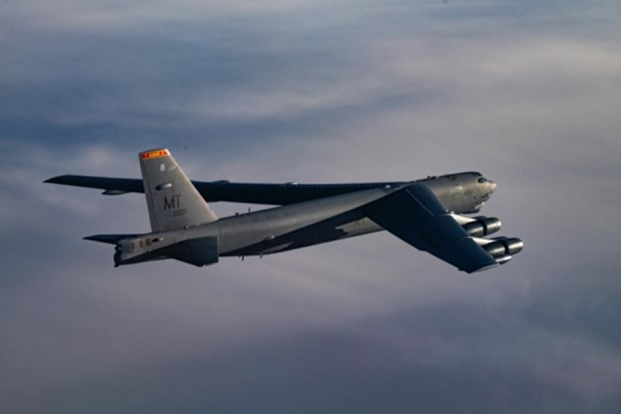 U.S. B-52 bombers train with Dutch, Danish, and Swedish fighters in Arctic TOWER CITADEL mission