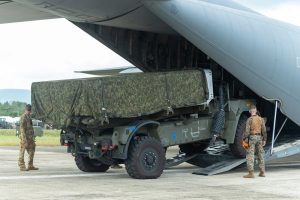 U.S. Marines with the 3d Marine Littoral Regiment have deployed the Navy-Marine Expeditionary Ship Interdiction System (NMESIS) for the first time during Exercise Balikatan 2025 on Batan Island, 26 April. This marked the inaugural employment of the fielded Marine Corps weapon system to the Philippines and represented a major milestone for the alliance between the Philippines and United States.